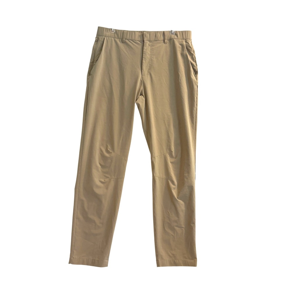 Fabletics Mens Khaki Performance Stretch Pants Articulated Knee PT2040675 Size M